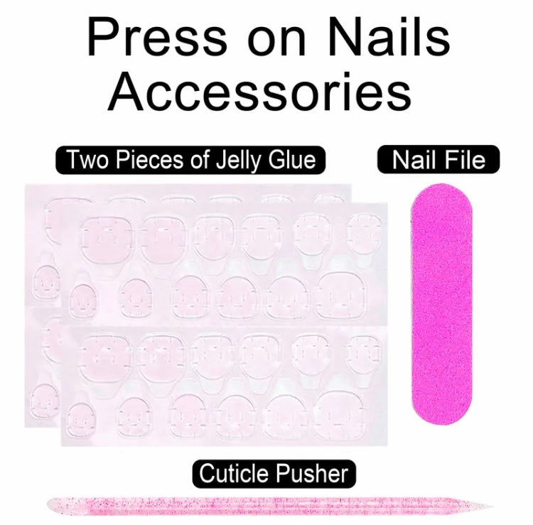 089 Handmade 10 PC Stiletto Press on Nails